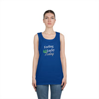 Load image into Gallery viewer, "FEELING LUCKY TODAY" - Unisex Heavy Cotton Tank Top