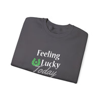 Load image into Gallery viewer, "FEELING LUCKY TODAY" - Unisex Heavy Blend™ Crewneck Sweatshirt