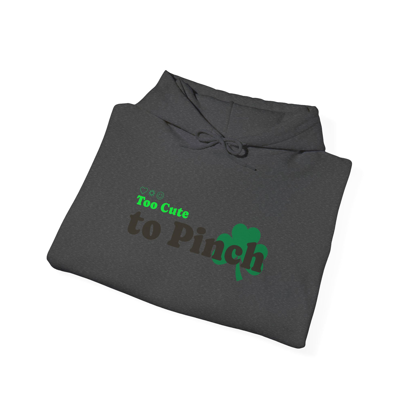 "Too Cute to Pinch" (BLACK) - Unisex Heavy Blend™ Hooded Sweatshirt