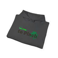Load image into Gallery viewer, "Too Cute to Pinch" (BLACK) - Unisex Heavy Blend™ Hooded Sweatshirt