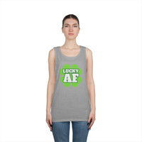Load image into Gallery viewer, "LUCKY AF" - Unisex Heavy Cotton Tank Top