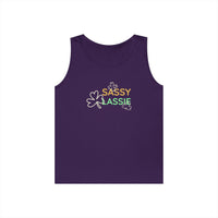 Load image into Gallery viewer, "SASSY LASSIE" - Unisex Heavy Cotton Tank Top