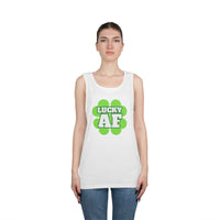 Load image into Gallery viewer, "LUCKY AF" - Unisex Heavy Cotton Tank Top