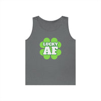Load image into Gallery viewer, "LUCKY AF" - Unisex Heavy Cotton Tank Top