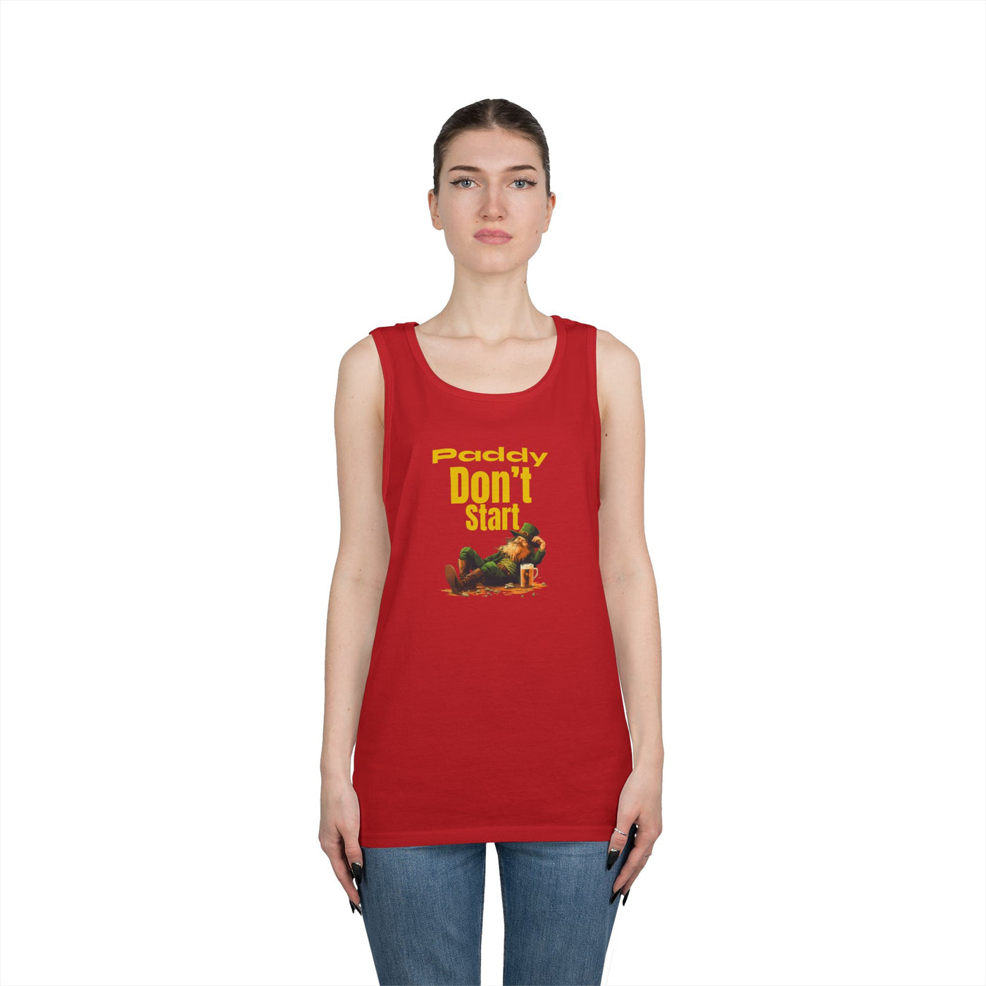 "PADDY DON'T START" - Unisex Heavy Cotton Tank Top