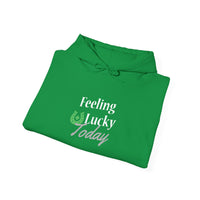 Load image into Gallery viewer, "FEELING LUCKY TODAY" - Unisex Heavy Blend™ Hooded Sweatshirt