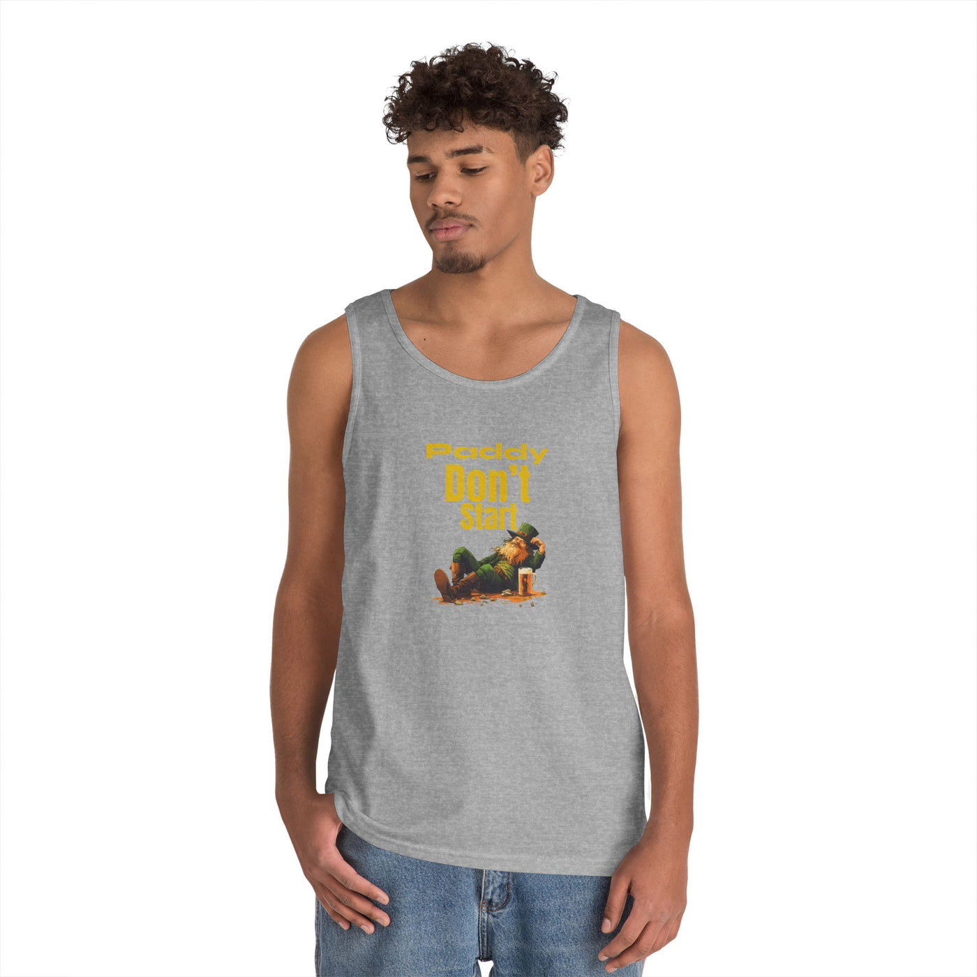 "PADDY DON'T START" - Unisex Heavy Cotton Tank Top