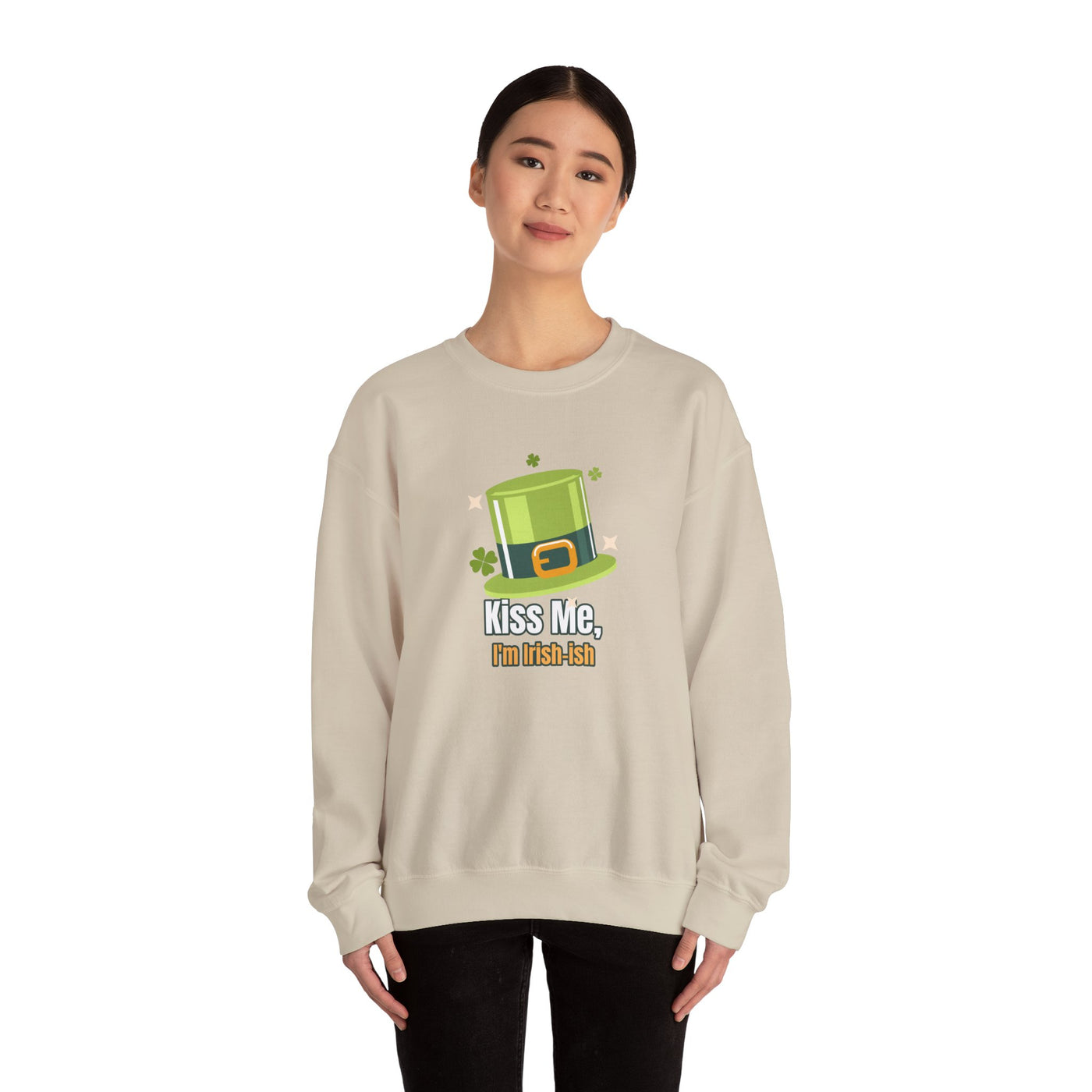 "Kiss Me, I'm Irish-ish" - Unisex Heavy Blend™ Crewneck Sweatshirt