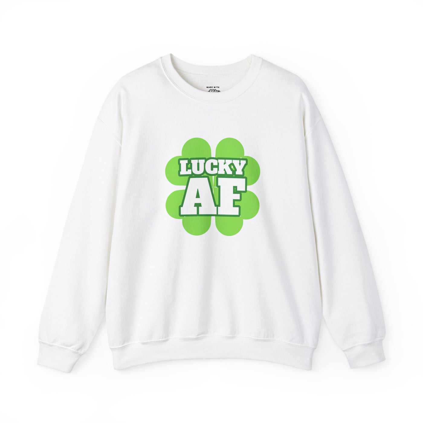 "LUCKY AF" - Unisex Heavy Blend™ Crewneck Sweatshirt