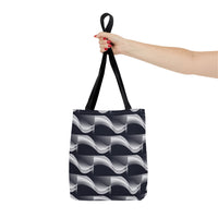 Load image into Gallery viewer, Black &amp; White Retro - Tote Bag (AOP)