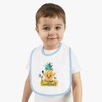 Load image into Gallery viewer, Baby Contrast Trim Jersey Bib