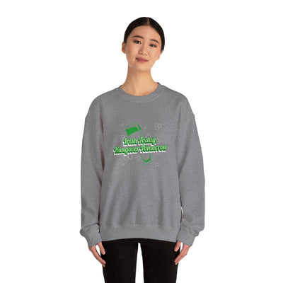 "Irish Today, Hungover Tomorrow" - Unisex Heavy Blend™ Crewneck Sweatshirt