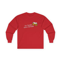 Load image into Gallery viewer, "0% Irish, 100% Drunk" - Unisex Ultra Cotton Long Sleeve Tee