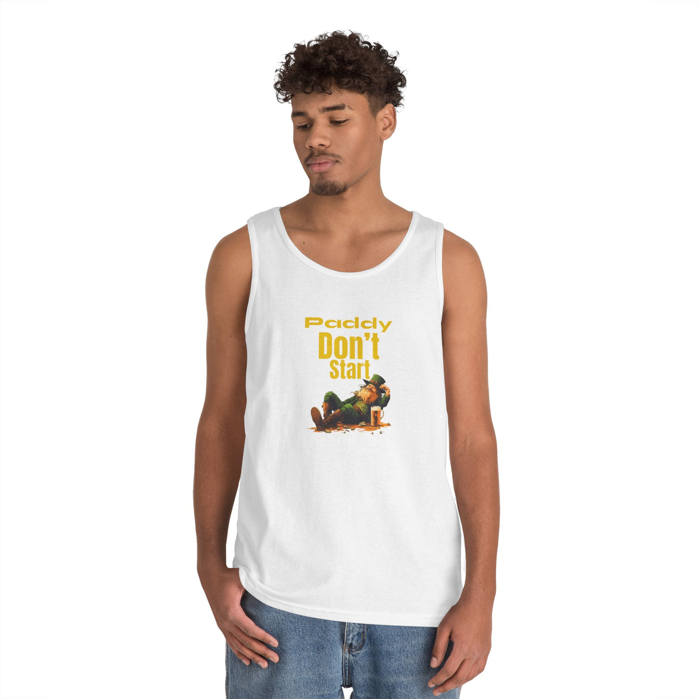 "PADDY DON'T START" - Unisex Heavy Cotton Tank Top