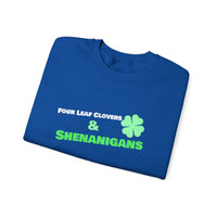Load image into Gallery viewer, "Four Leaf Clovers &amp; Shenanigans" - Unisex Heavy Blend™ Crewneck Sweatshirt