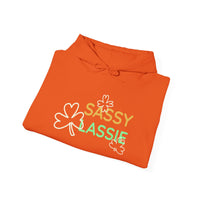 Load image into Gallery viewer, "SASSY LASSIE" - Unisex Heavy Blend™ Hooded Sweatshirt