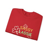 Load image into Gallery viewer, "SASSY LASSIE" - Unisex Heavy Blend™ Crewneck Sweatshirt