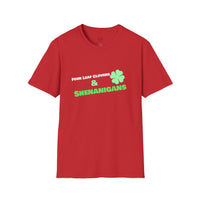 Load image into Gallery viewer, "Four Leaf Clovers &amp; Shenanigans" - Unisex Softstyle T-Shirt