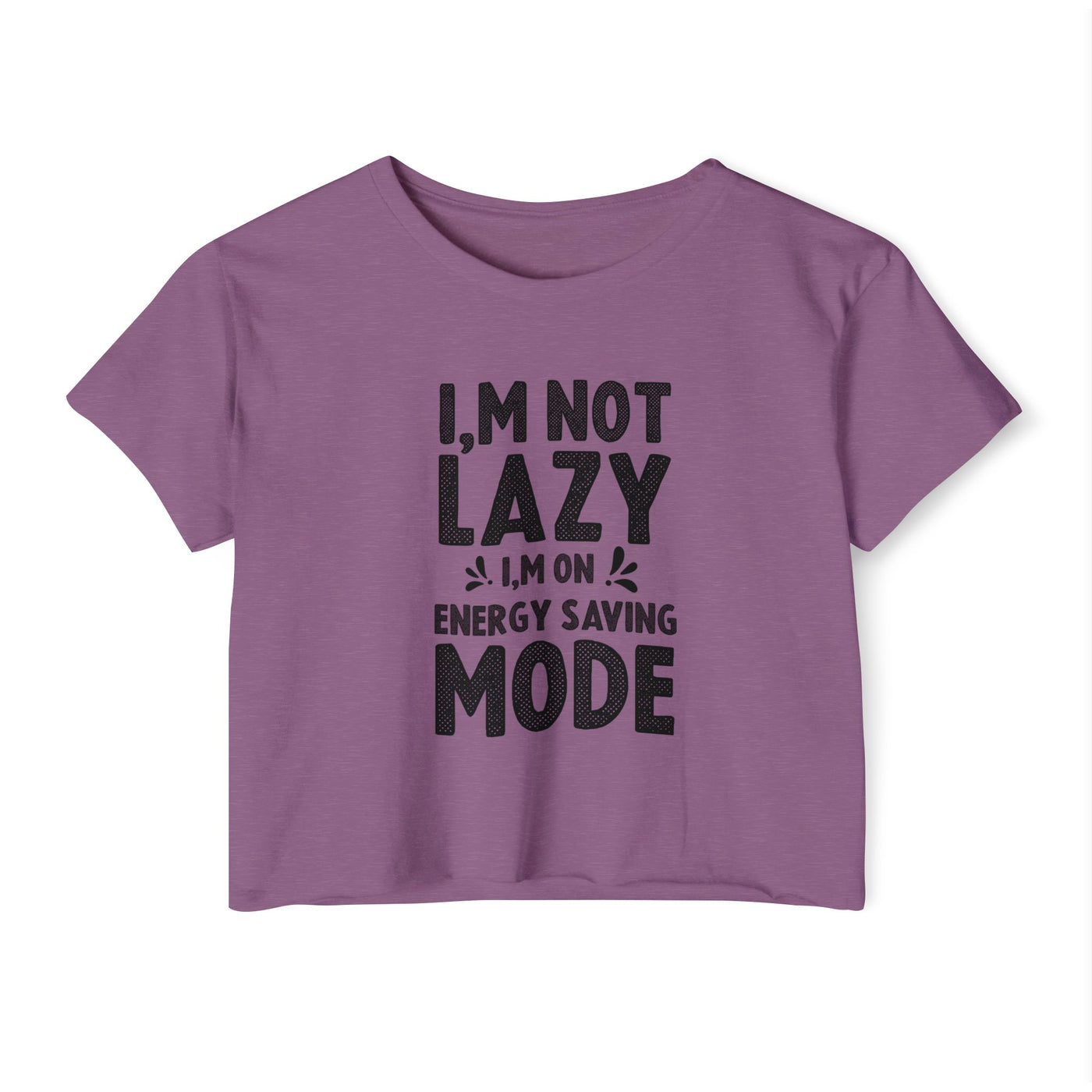 Not Lazy - Women's Festival Crop Top (Black)