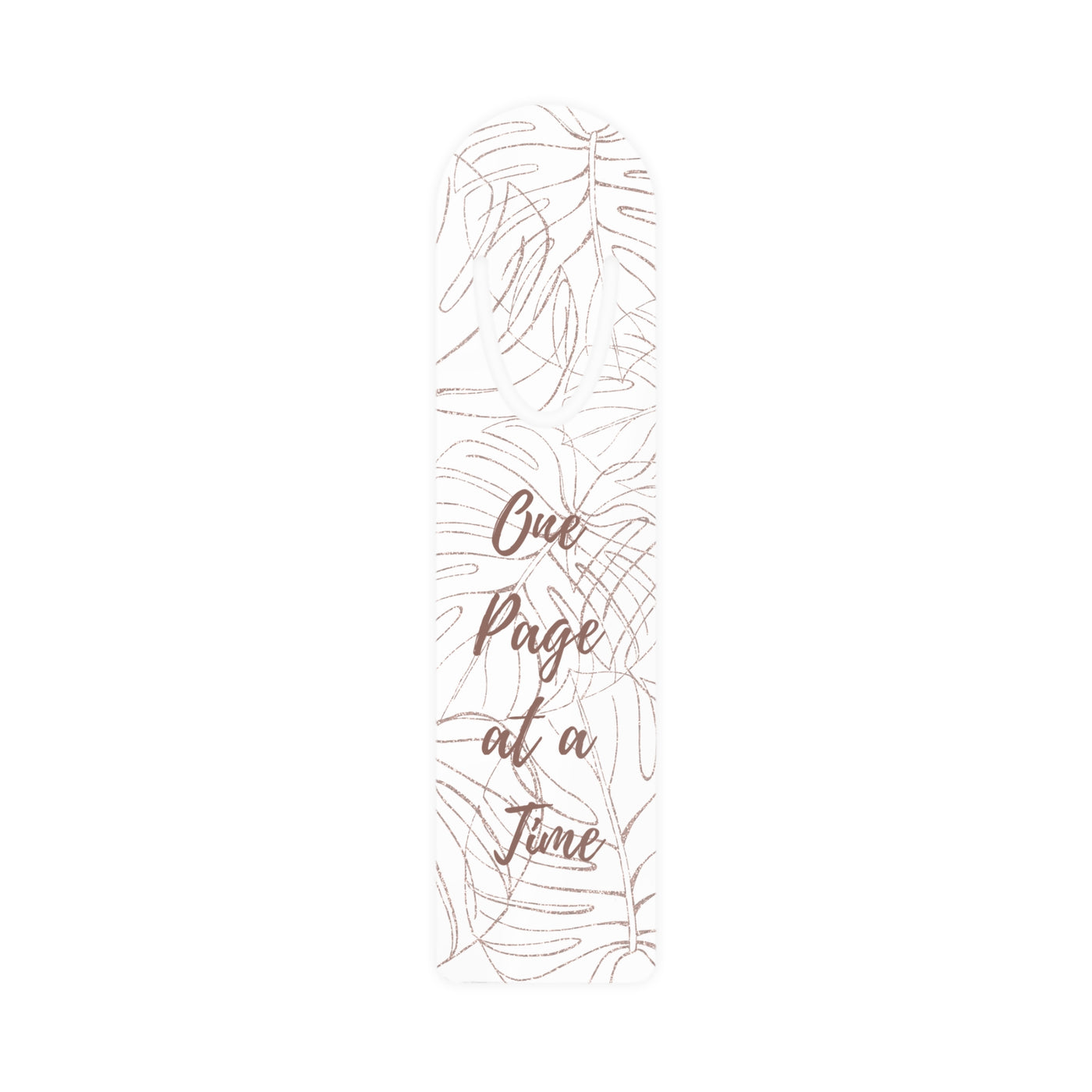 Bookmark - "One Page at a Time"