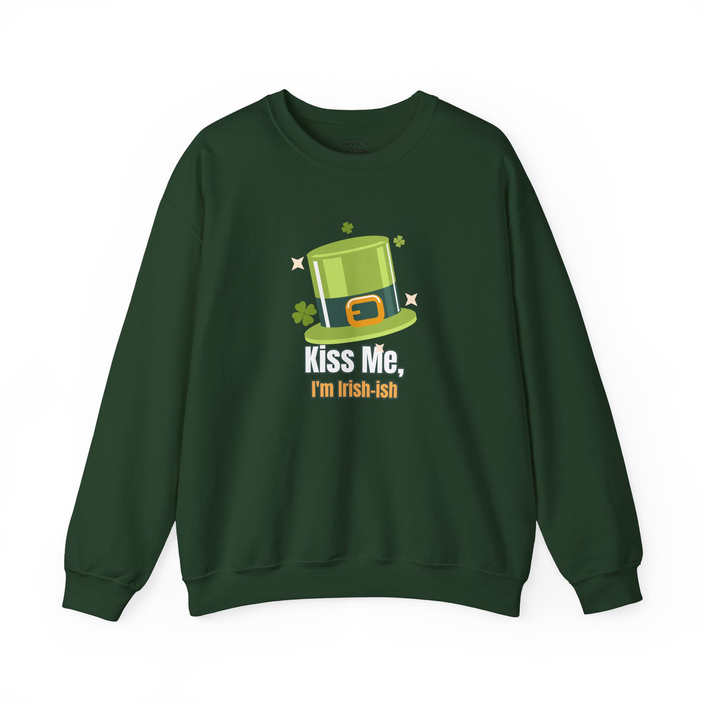 "Kiss Me, I'm Irish-ish" - Unisex Heavy Blend™ Crewneck Sweatshirt