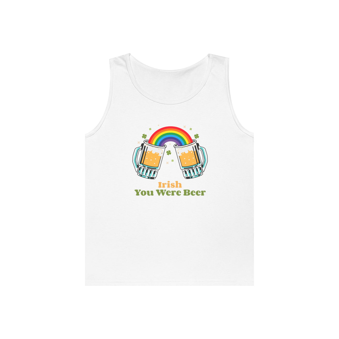 "IRISH YOU WERE BEER" - Unisex Heavy Cotton Tank Top