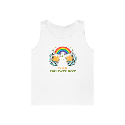 "IRISH YOU WERE BEER" - Unisex Heavy Cotton Tank Top