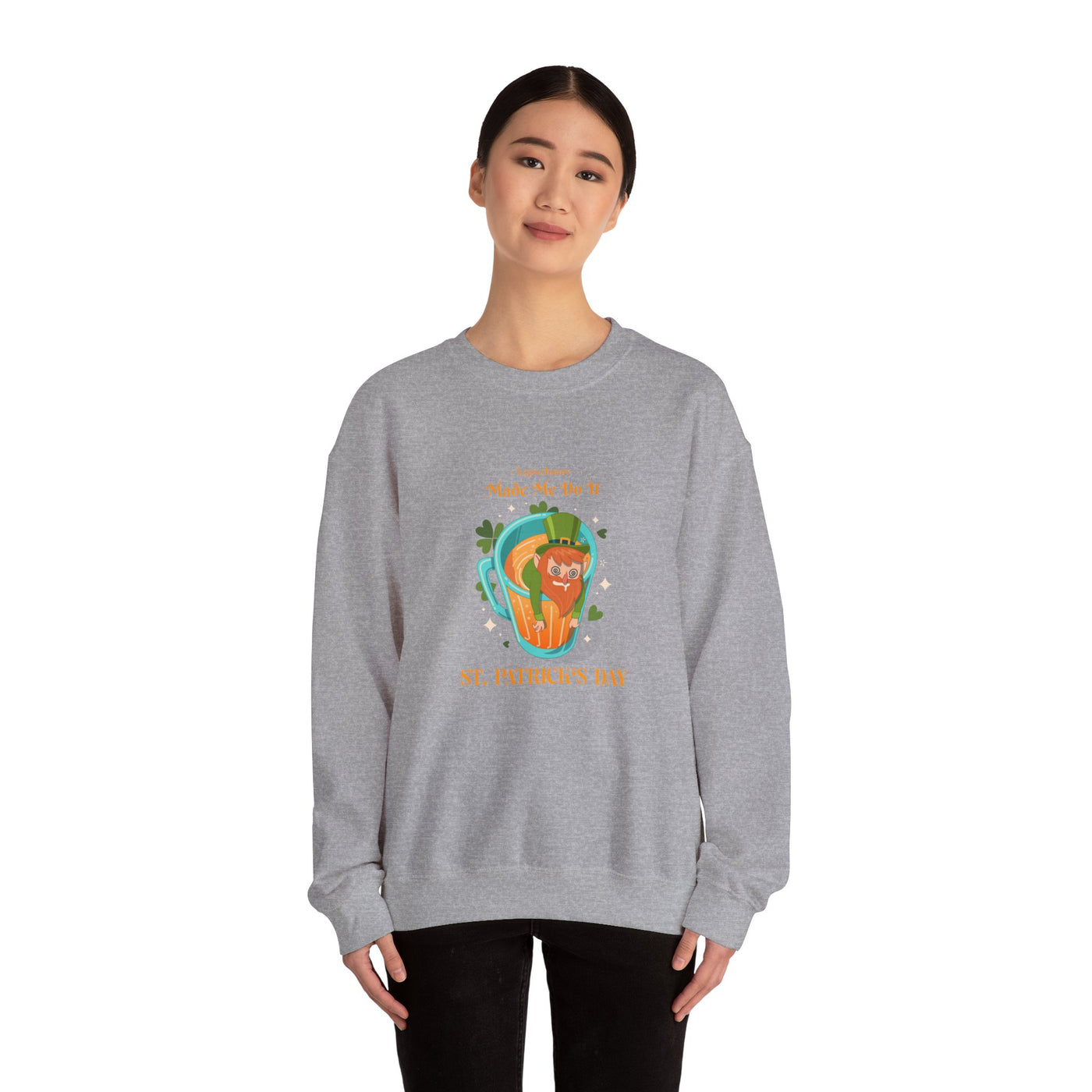 "Leprechauns Made Me Do It" - Unisex Heavy Blend™ Crewneck Sweatshirt