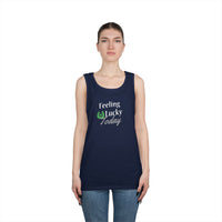 Load image into Gallery viewer, "FEELING LUCKY TODAY" - Unisex Heavy Cotton Tank Top