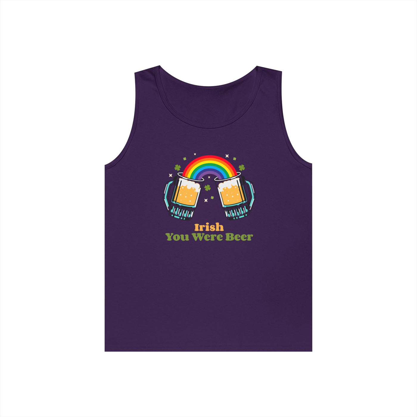 "IRISH YOU WERE BEER" - Unisex Heavy Cotton Tank Top