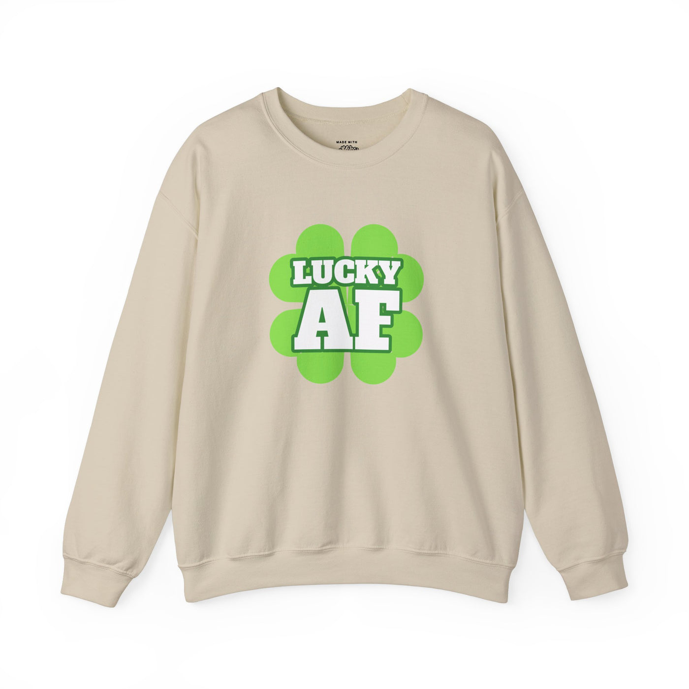 "LUCKY AF" - Unisex Heavy Blend™ Crewneck Sweatshirt