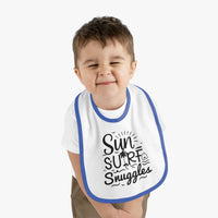Load image into Gallery viewer, "Sun, Surf, Snuggles" Baby Bib