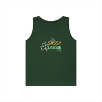 Load image into Gallery viewer, "SASSY LASSIE" - Unisex Heavy Cotton Tank Top