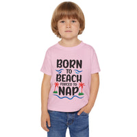 Load image into Gallery viewer, "Born to Beach" Heavy Cotton™ Toddler T-shirt (Color)