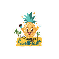 Load image into Gallery viewer, Pineapple Sweetheart - Kiss-Cut Vinyl Decals
