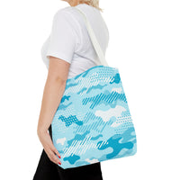 Load image into Gallery viewer, TEAL CAMO - Tote Bag (AOP)