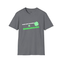 Load image into Gallery viewer, "Four Leaf Clovers &amp; Shenanigans" - Unisex Softstyle T-Shirt