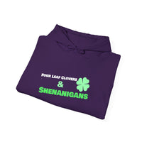 Load image into Gallery viewer, "Four Leaf Clovers &amp; Shenanigans" - Unisex Heavy Blend™ Hooded Sweatshirt
