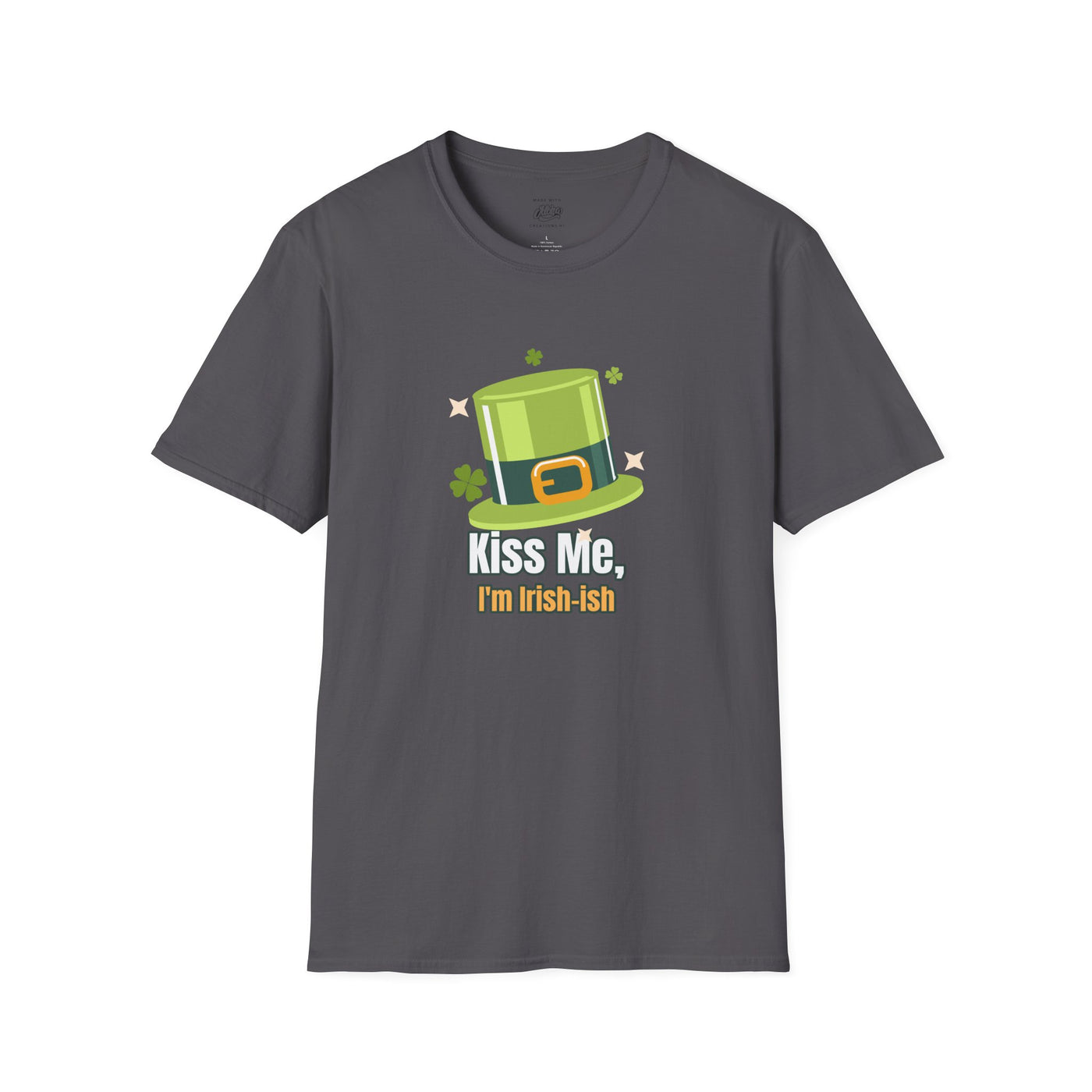 "Kiss Me, I'm Irish-ish" - Unisex Softstyle T-Shirt