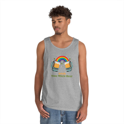 "IRISH YOU WERE BEER" - Unisex Heavy Cotton Tank Top