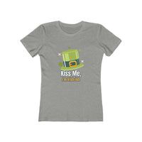 Load image into Gallery viewer, "Kiss Me, I'm Irish-ish" - The Boyfriend Tee for Women