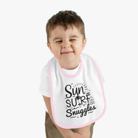 Load image into Gallery viewer, "Sun, Surf, Snuggles" Baby Bib