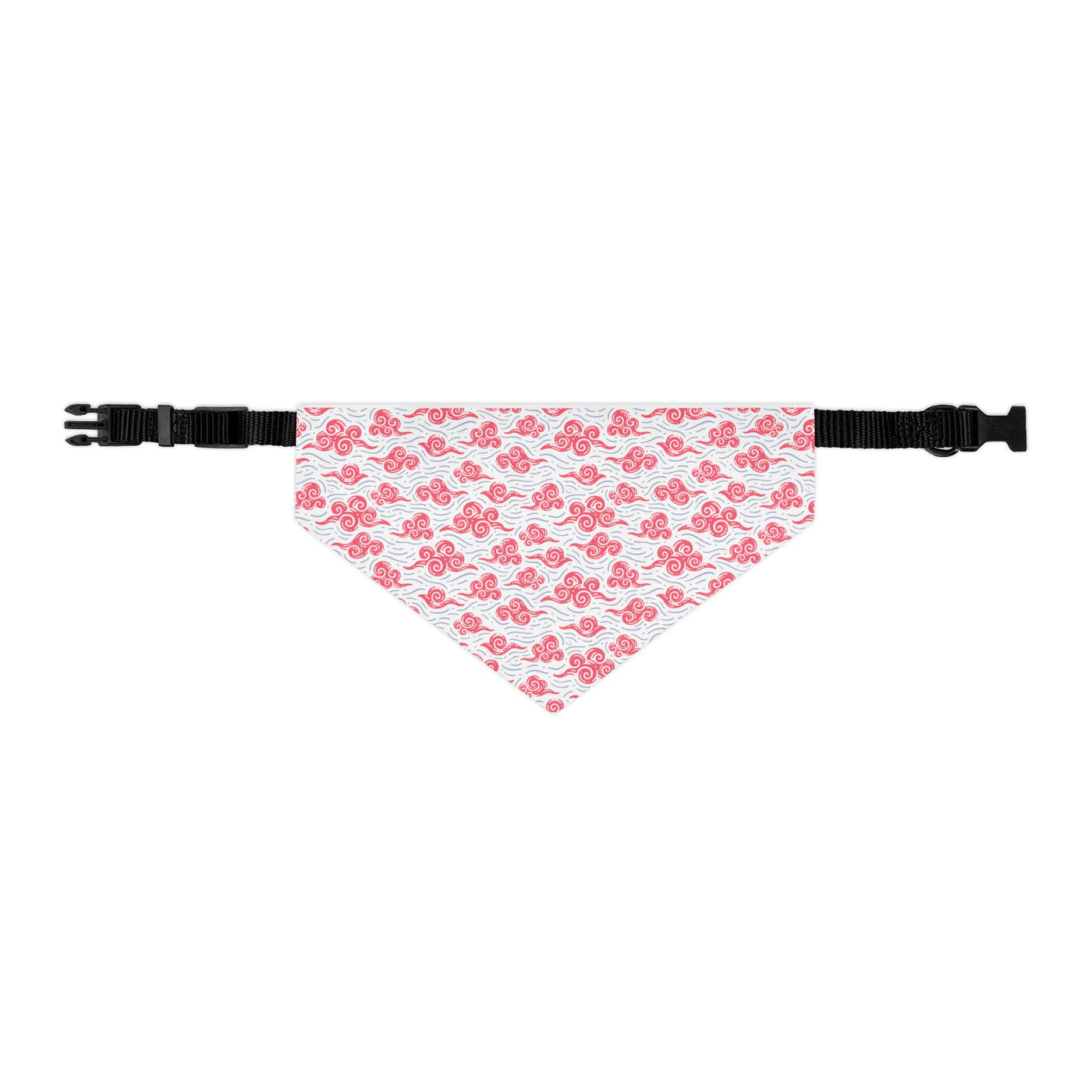 "Swirling Skies: Cloudy Red Dreams" Pet Bandana Collar