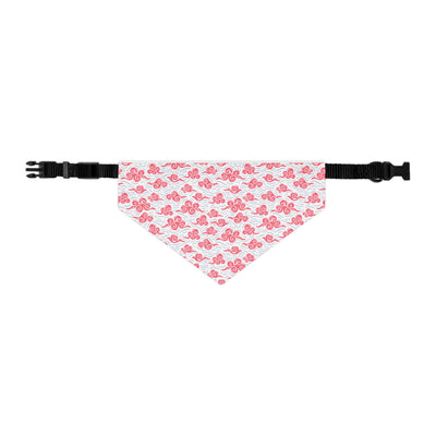 "Swirling Skies: Cloudy Red Dreams" Pet Bandana Collar