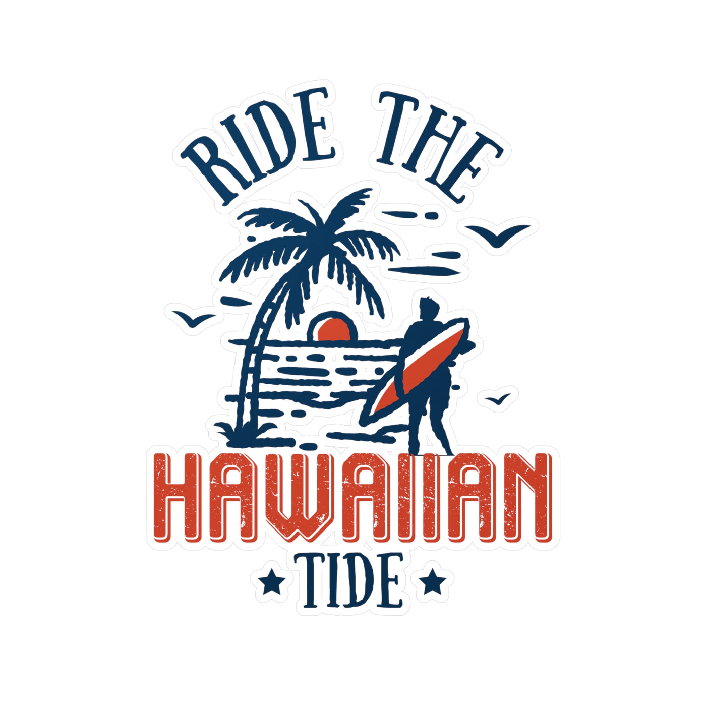 Top-Rated Hawaiian Tide Kiss-Cut Vinyl Decals