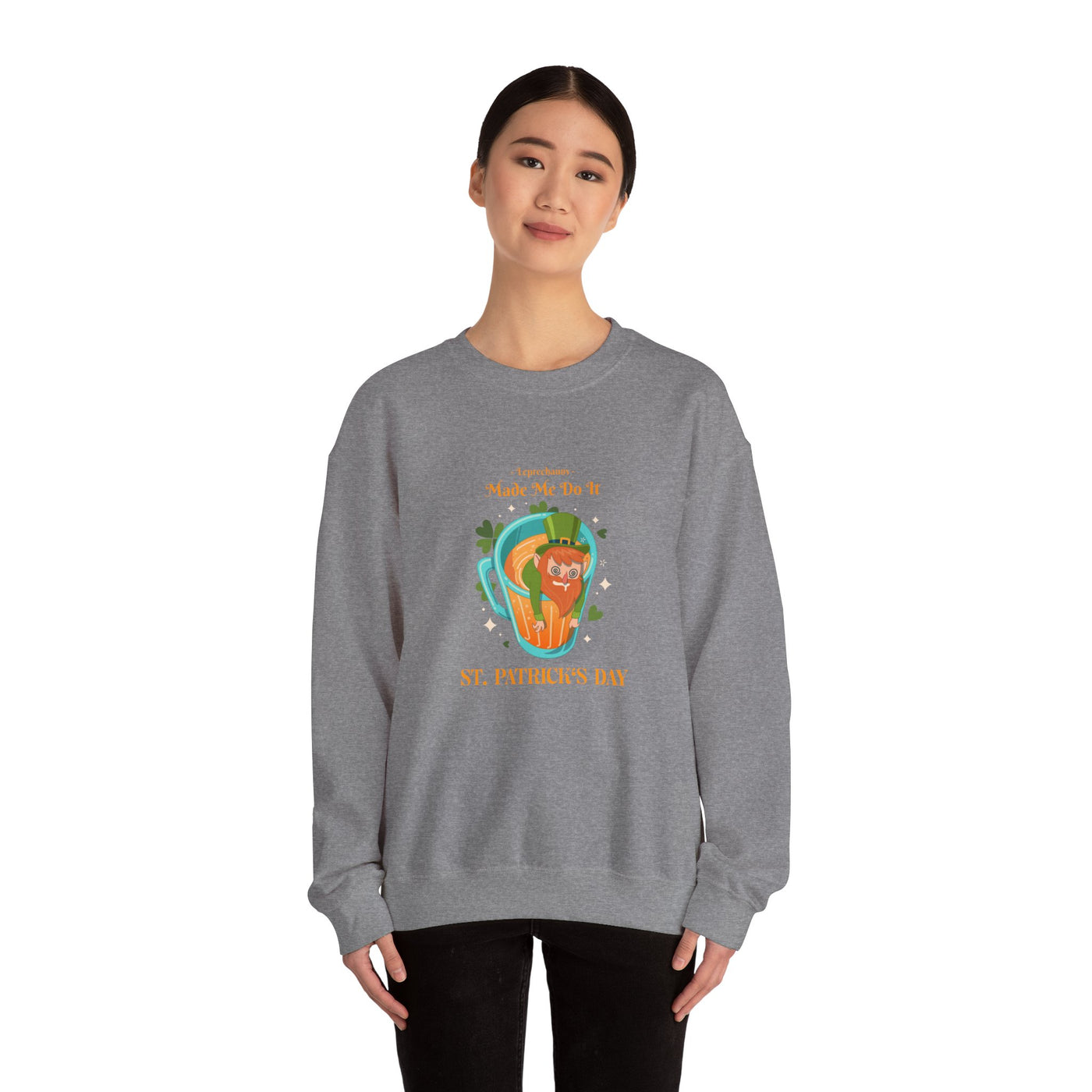 "Leprechauns Made Me Do It" - Unisex Heavy Blend™ Crewneck Sweatshirt