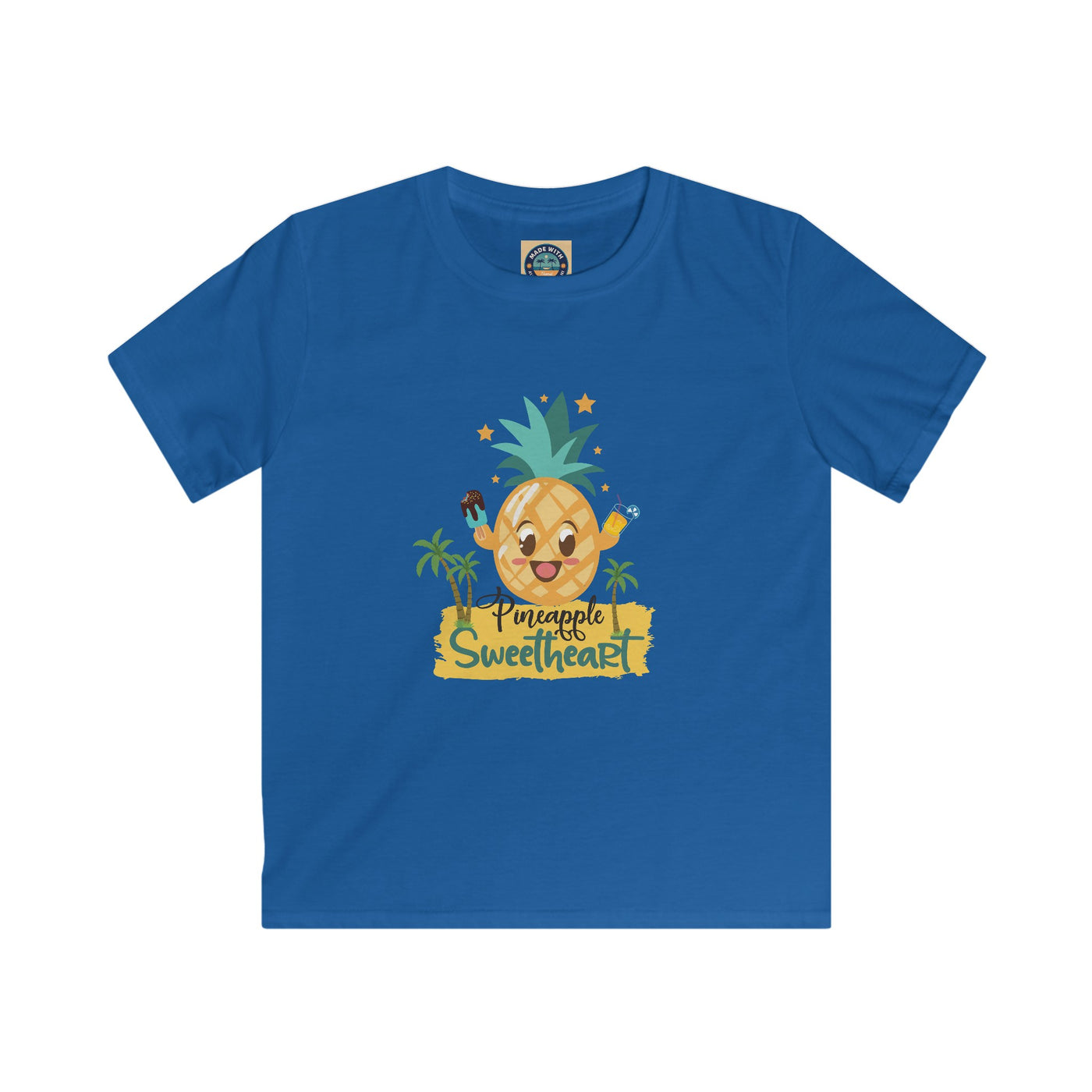 "Pineapple Sweetheart" Kids Softstyle Tee