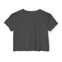 Load image into Gallery viewer, Not Lazy - Women's Festival Crop Top (White)