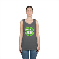 Load image into Gallery viewer, "LUCKY AF" - Unisex Heavy Cotton Tank Top