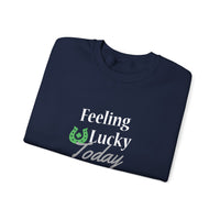 Load image into Gallery viewer, "FEELING LUCKY TODAY" - Unisex Heavy Blend™ Crewneck Sweatshirt
